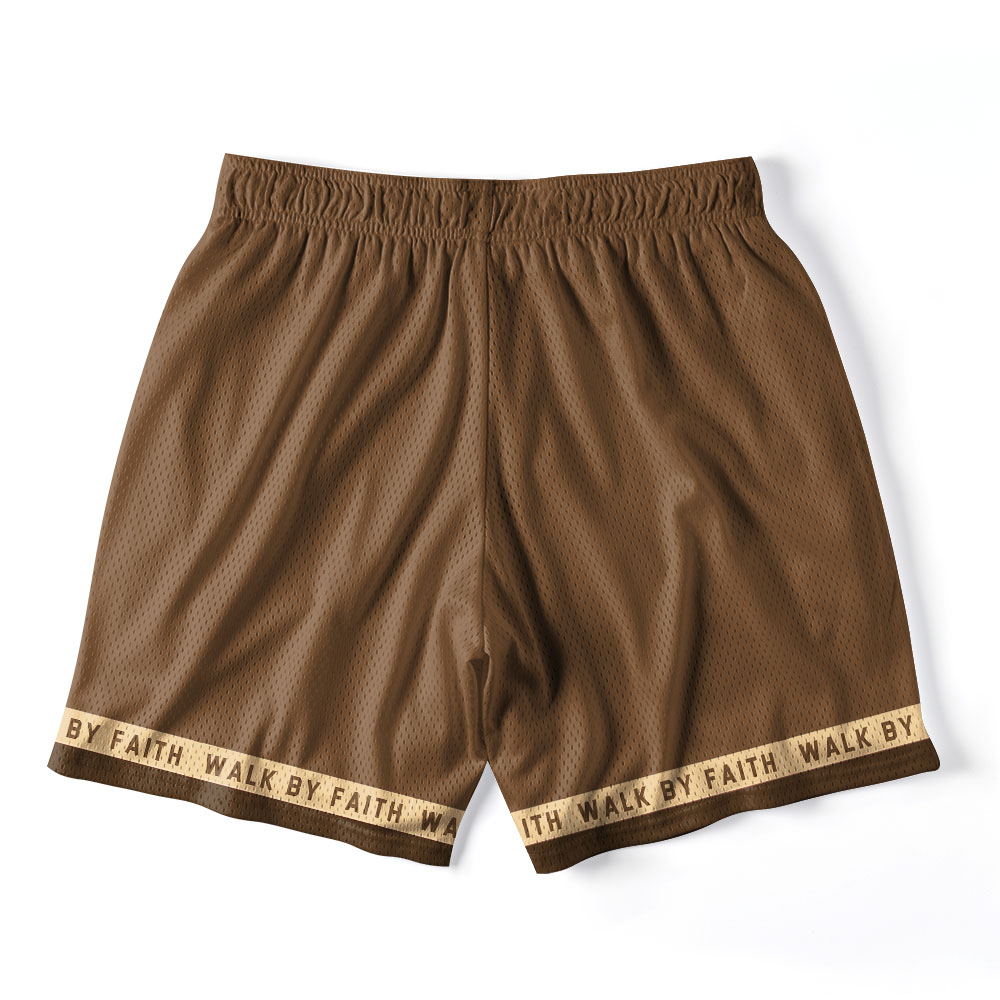 Walk By Faith Christian Mesh Shorts
