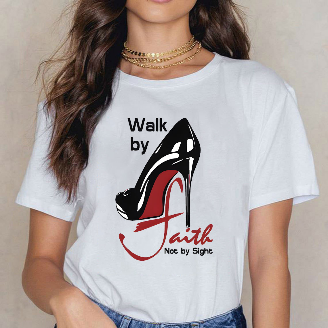 Walk By Faith Christian T-Shirt