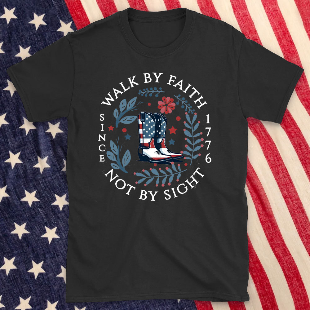 Walk By Faith Christian Washed T-Shirt