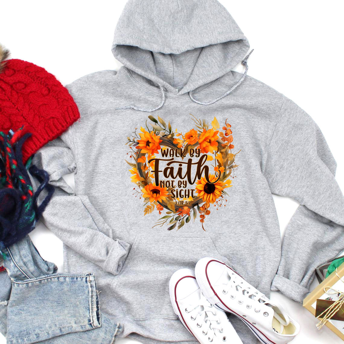 Walk By Faith Not By Sight Christian Hoodie