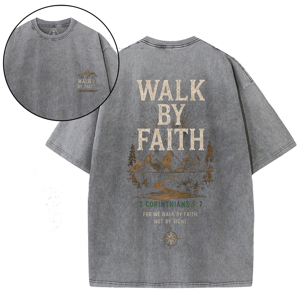New-Sample Christian Washed T-Shirt双面原件31.95 Sale - GuidingCross