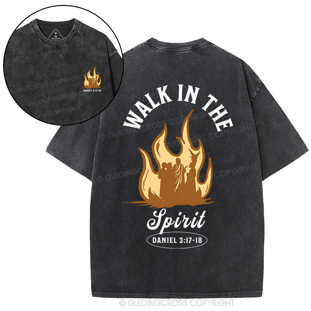 Walk In The Spirit Christian Washed T-Shirt