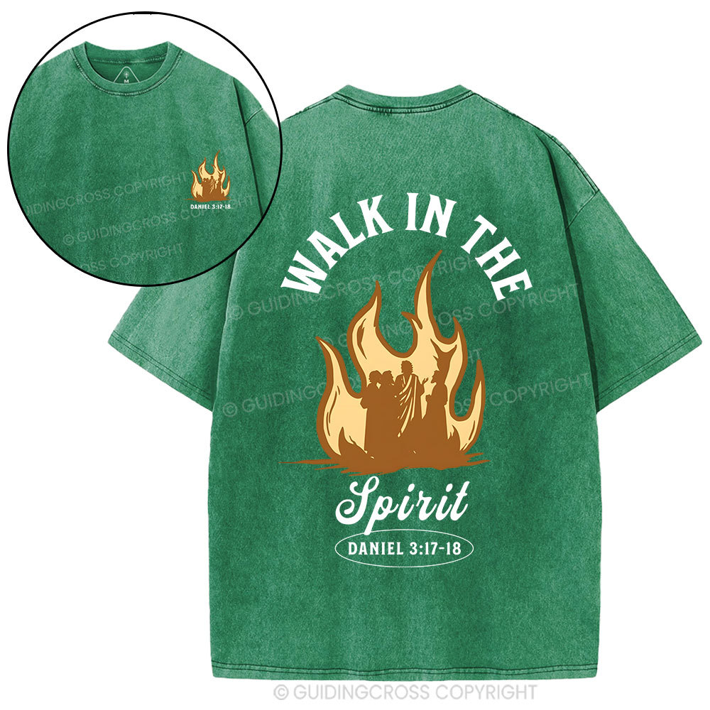 Walk In The Spirit Christian Washed T-Shirt