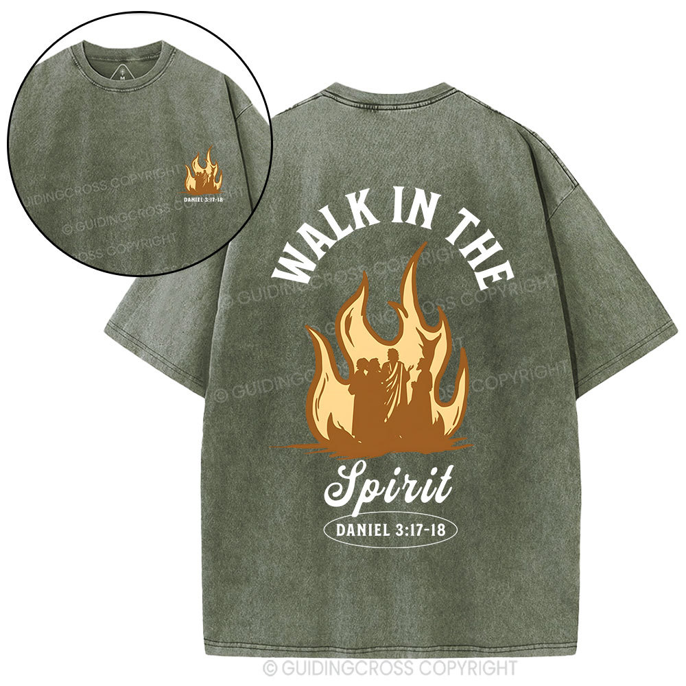 Walk In The Spirit Christian Washed T-Shirt
