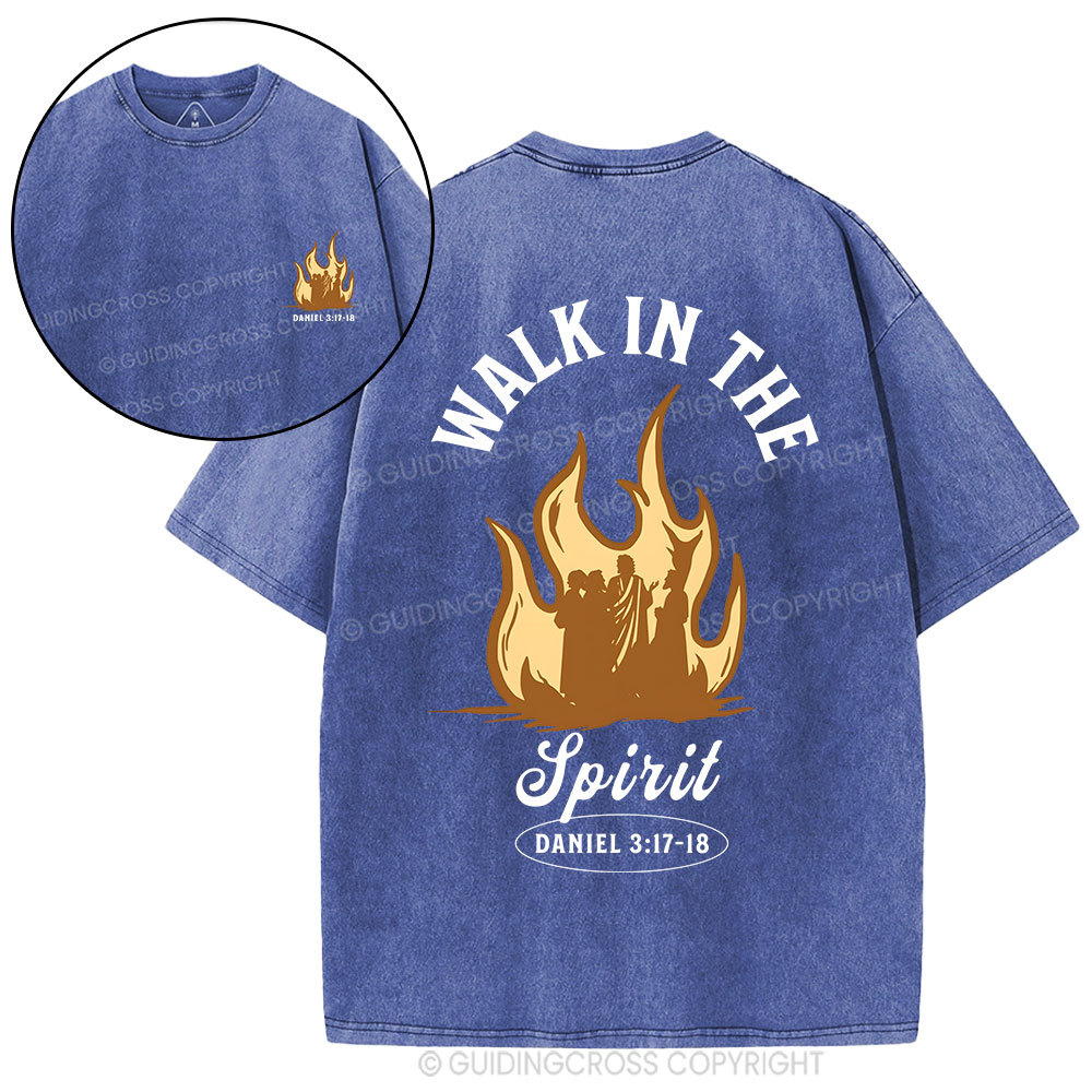 Walk In The Spirit Christian Washed T-Shirt