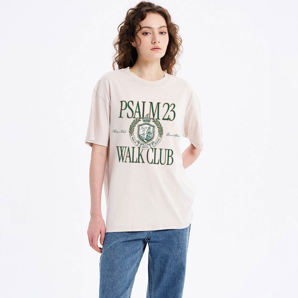 Walk With Jesus Christian Washed T-Shirt