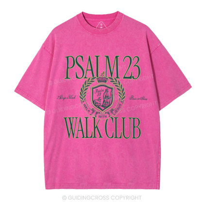 Walk With Jesus Christian Washed T-Shirt