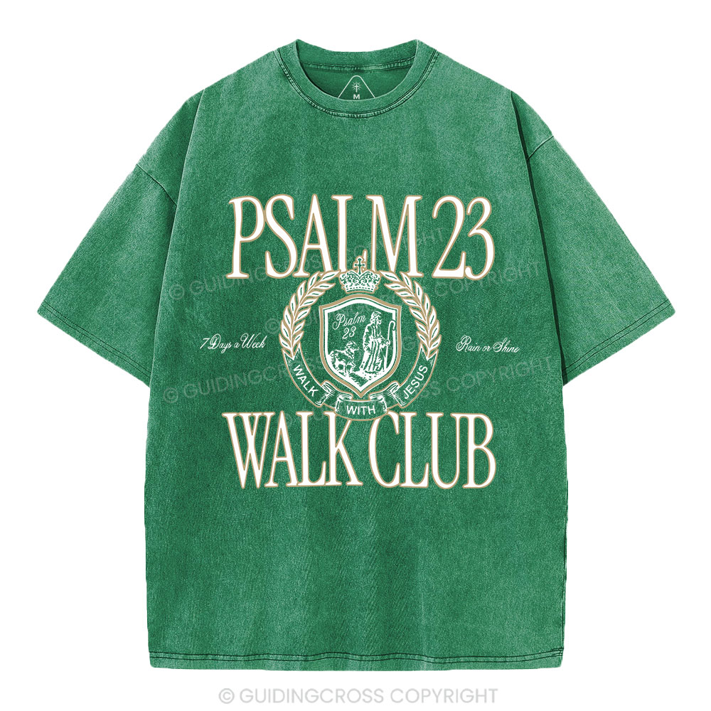 Walk With Jesus Christian Washed T-Shirt