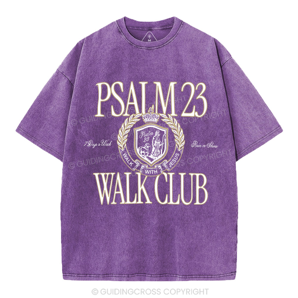 Walk With Jesus Christian Washed T-Shirt