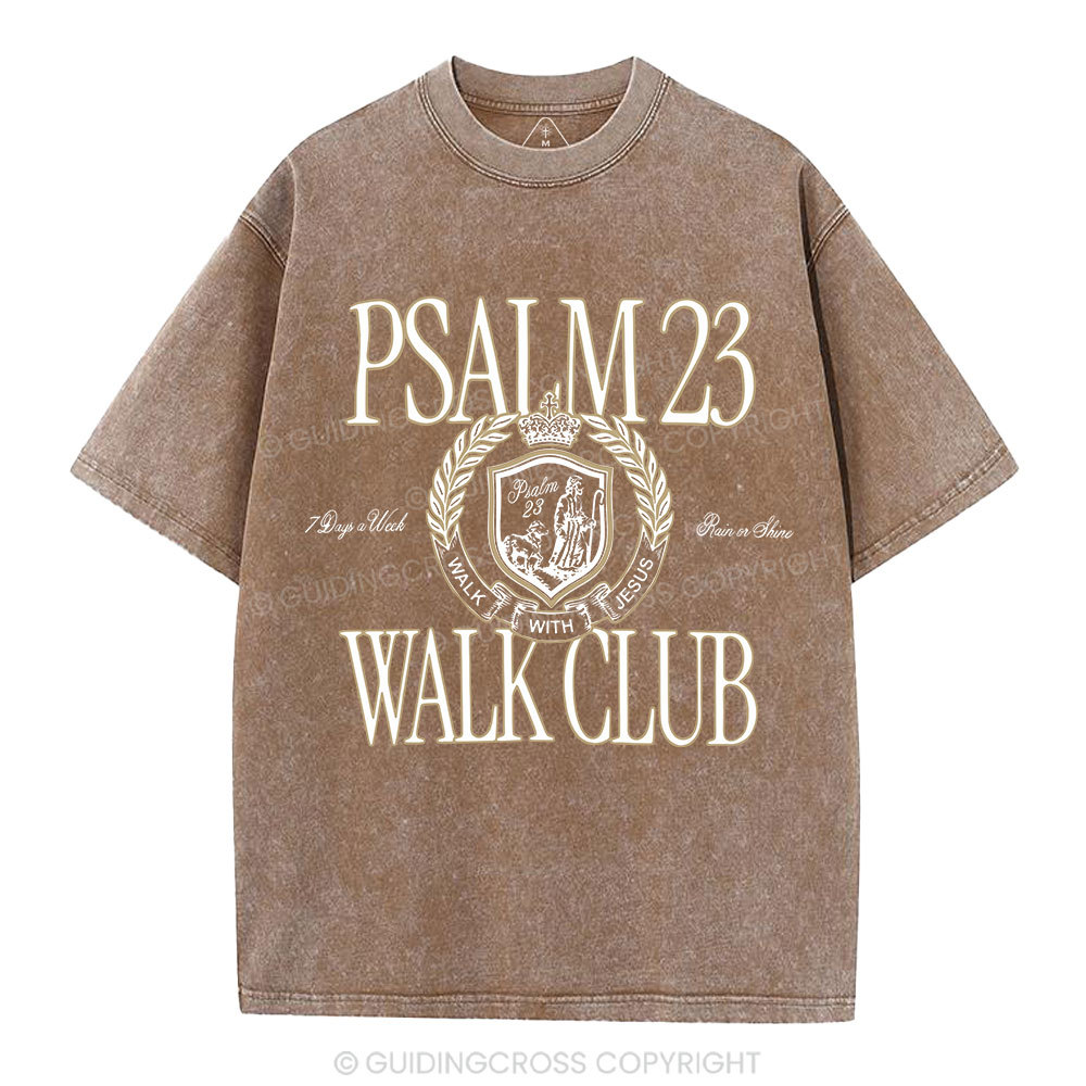 Walk With Jesus Christian Washed T-Shirt