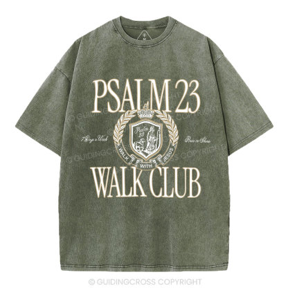 Walk With Jesus Christian Washed T-Shirt