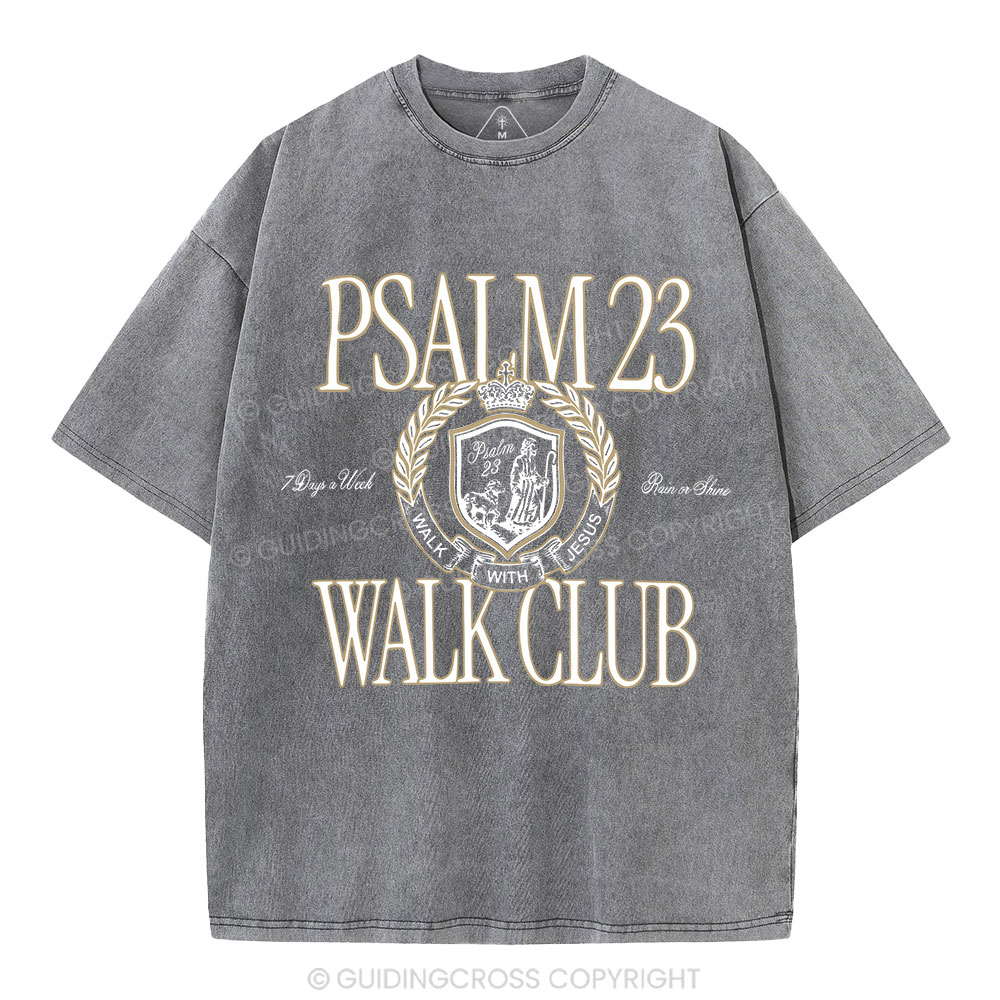 Walk With Jesus Christian Washed T-Shirt