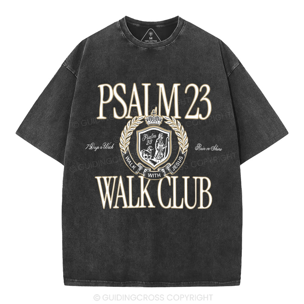Walk With Jesus Christian Washed T-Shirt