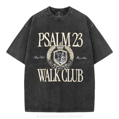 Walk With Jesus Christian Washed T-Shirt
