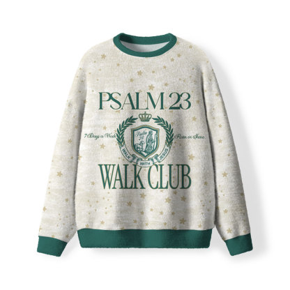 Walk With Jesus Furry Christian Lightweight Sweater