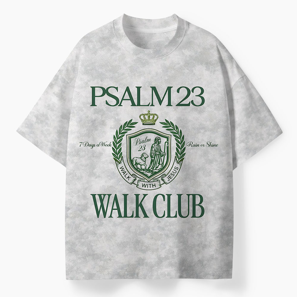 Walk With Jesus Oversized All-Over Print Christian T-Shirt