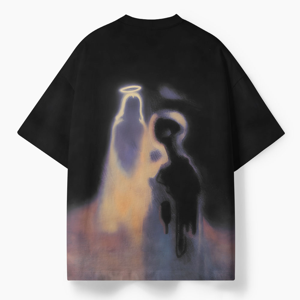 Walk With Jesus Oversized All-Over Print Christian T-Shirt