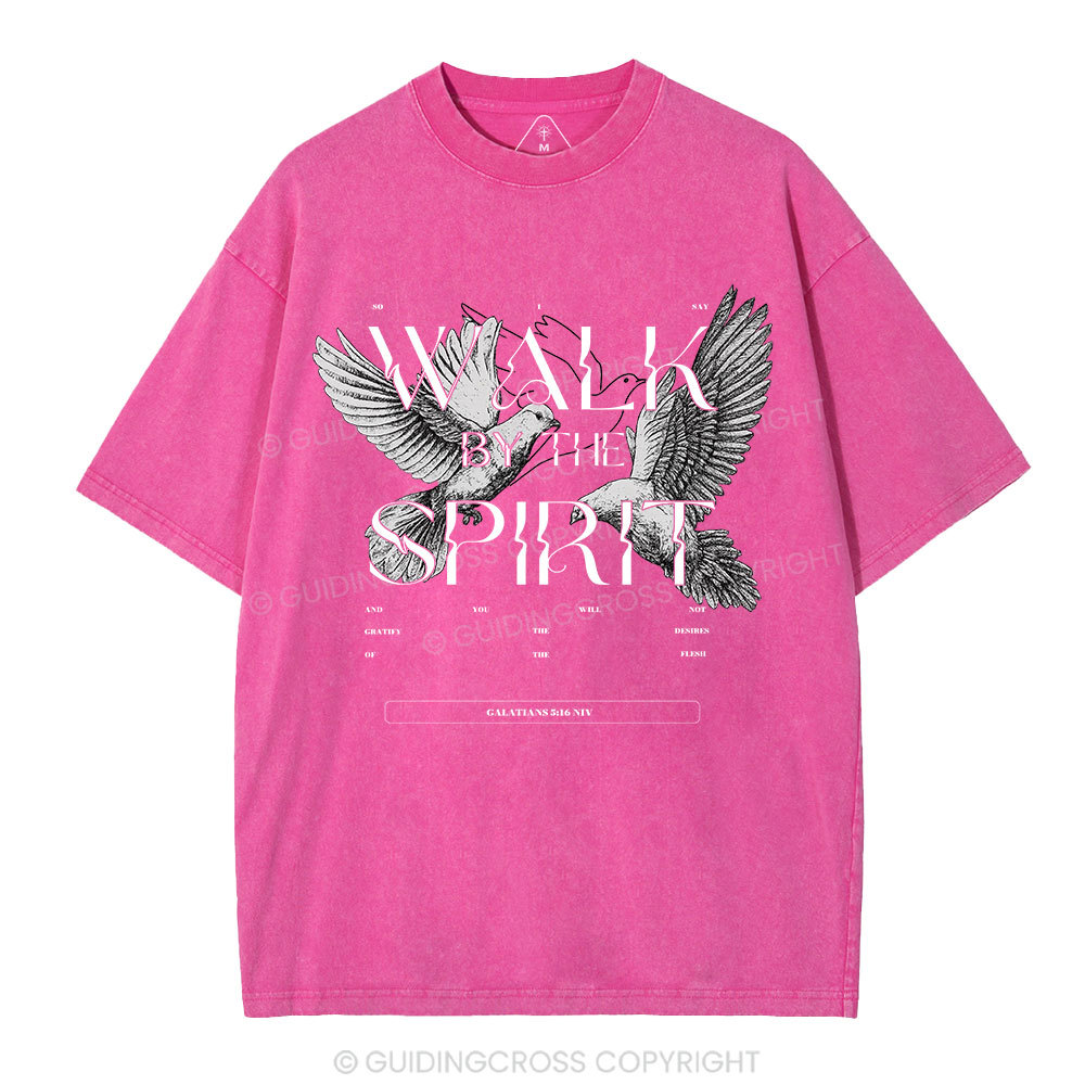 Walk With The Spirit Christian Washed T-Shirt