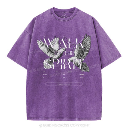 Walk With The Spirit Christian Washed T-Shirt