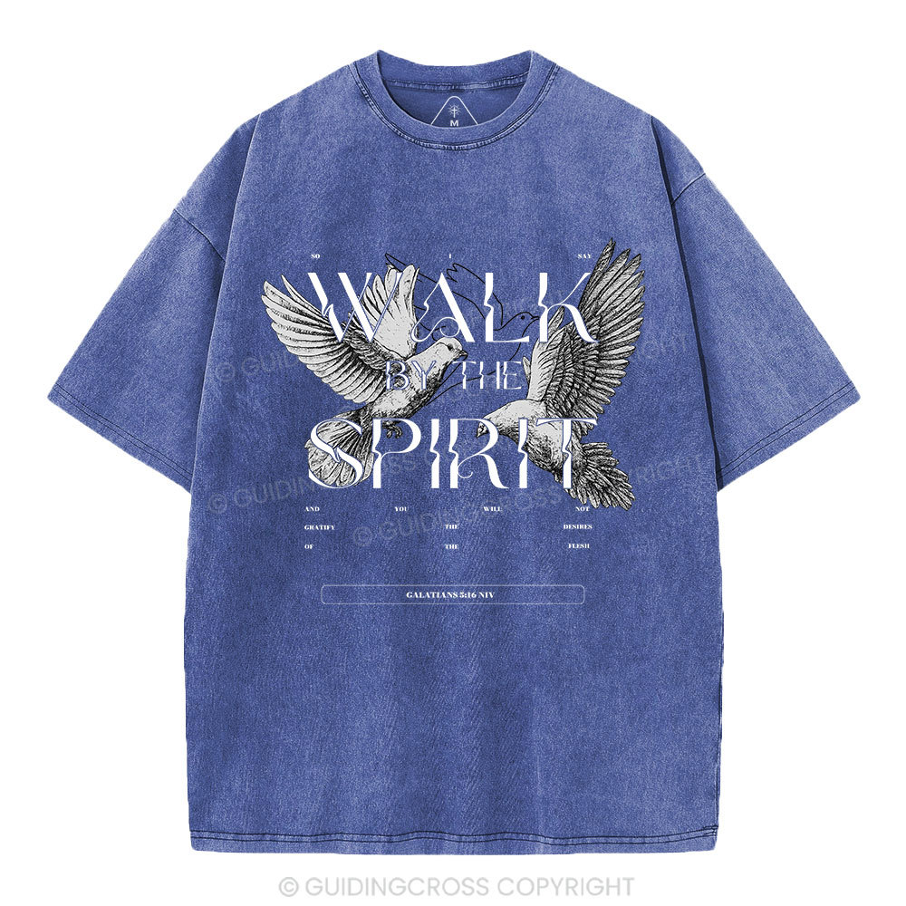 Walk With The Spirit Christian Washed T-Shirt