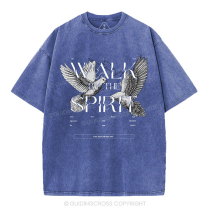 Walk With The Spirit Christian Washed T-Shirt