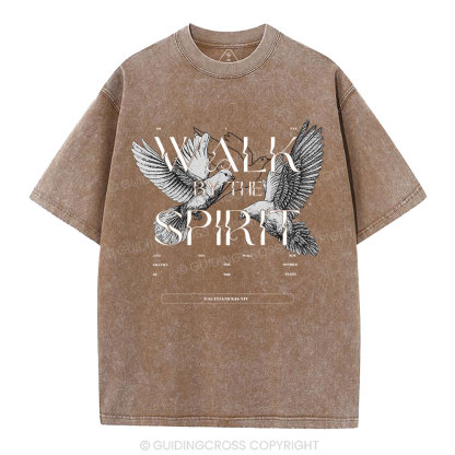 Walk With The Spirit Christian Washed T-Shirt