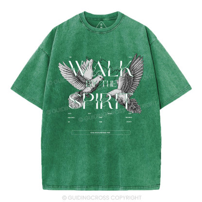 Walk With The Spirit Christian Washed T-Shirt