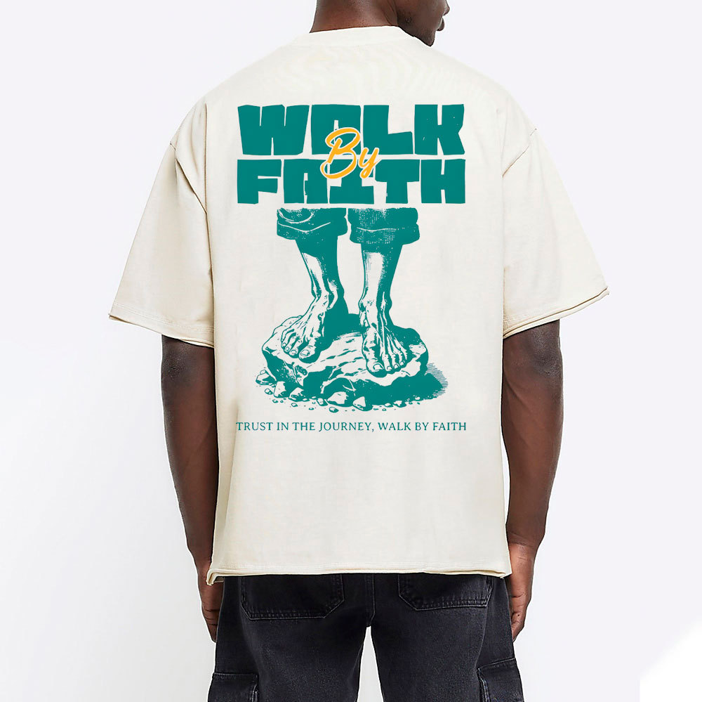 Walk by Faith Christian Washed T-Shirt