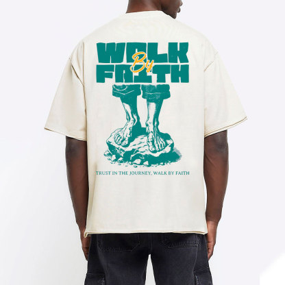 Walk by Faith Christian Washed T-Shirt
