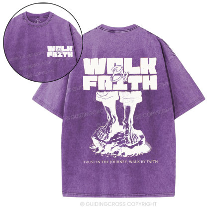 Walk by Faith Christian Washed T-Shirt