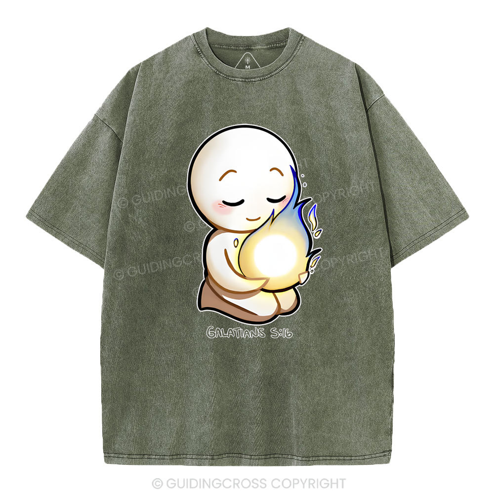 Walk in the Spirit Christian Washed T-Shirt