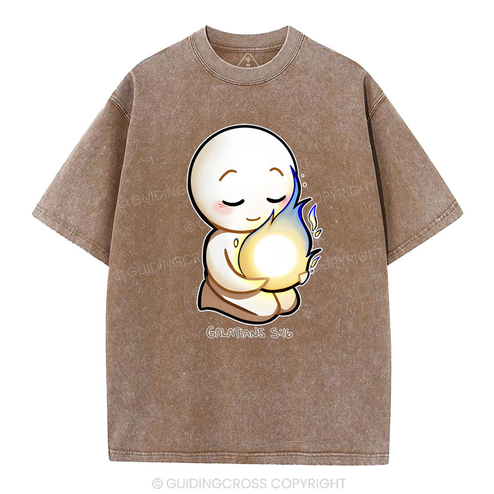 Walk in the Spirit Christian Washed T-Shirt