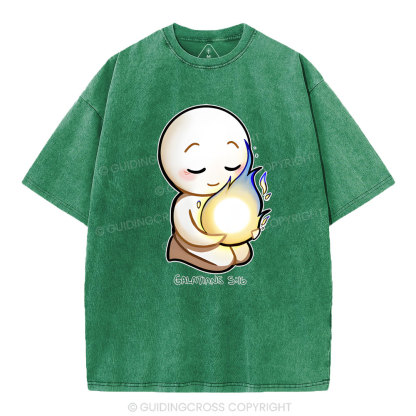 Walk in the Spirit Christian Washed T-Shirt