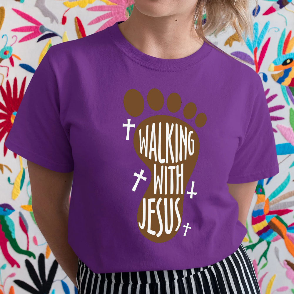 Walking With Jesus Christian T-Shirt