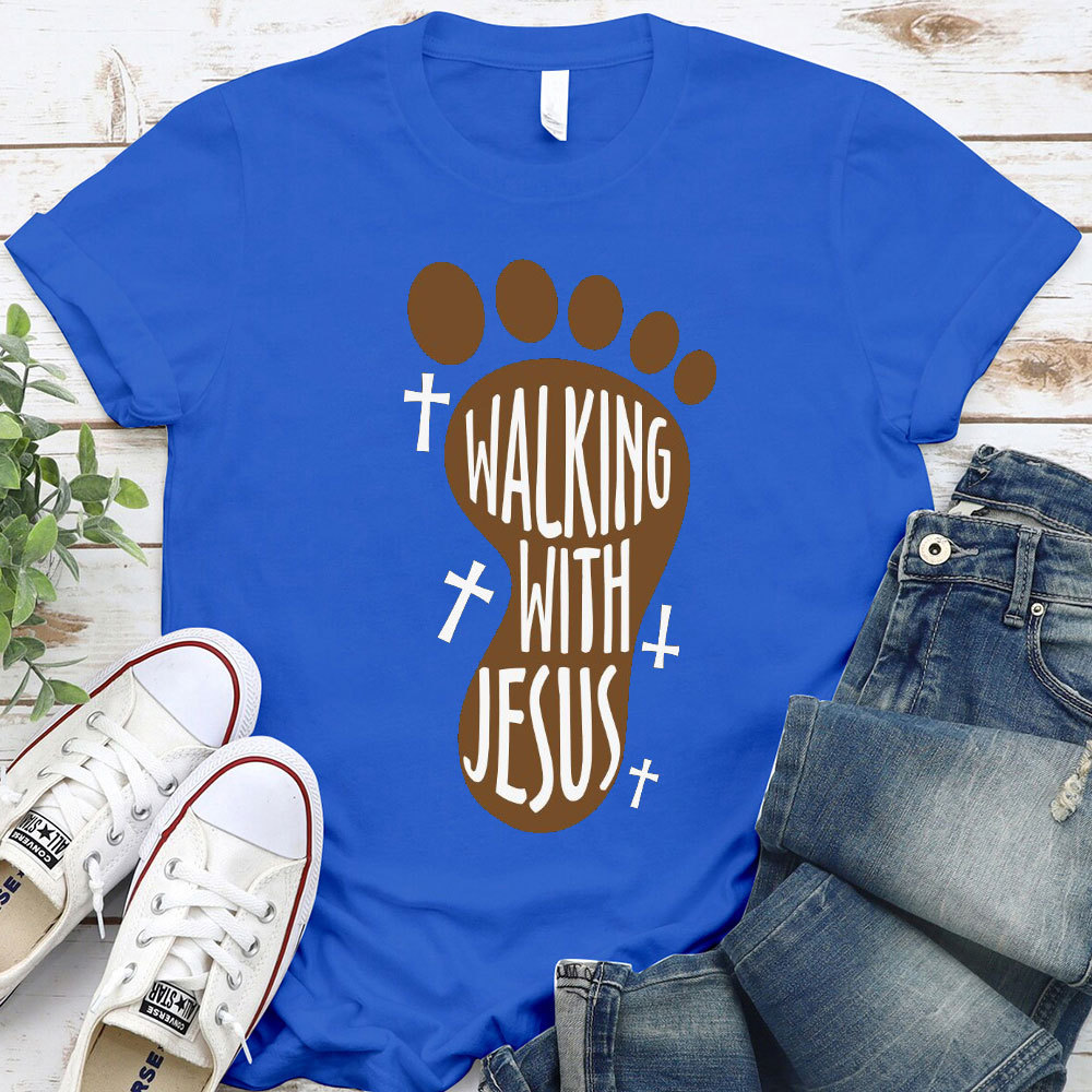 Walking With Jesus Christian T-Shirt