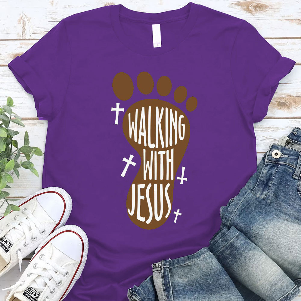 Walking With Jesus Christian T-Shirt