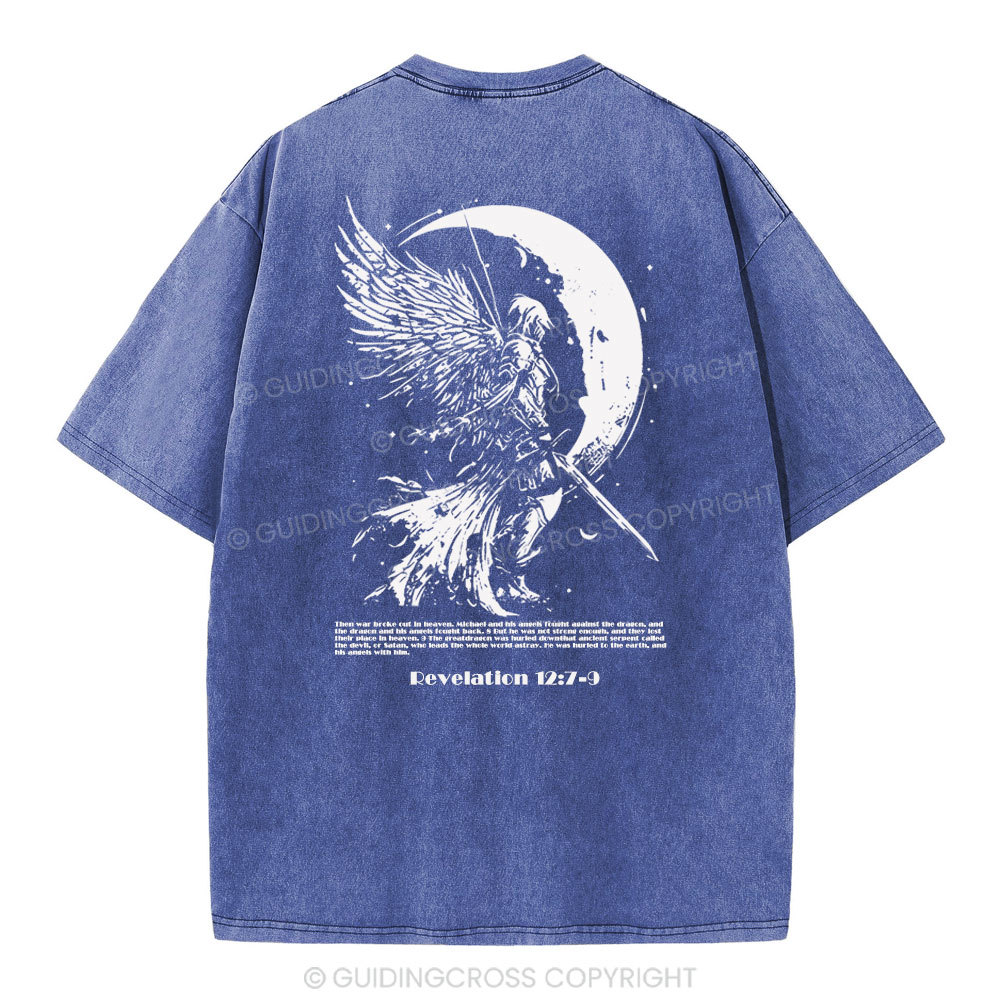 War Angel Christian Washed T-Shirt