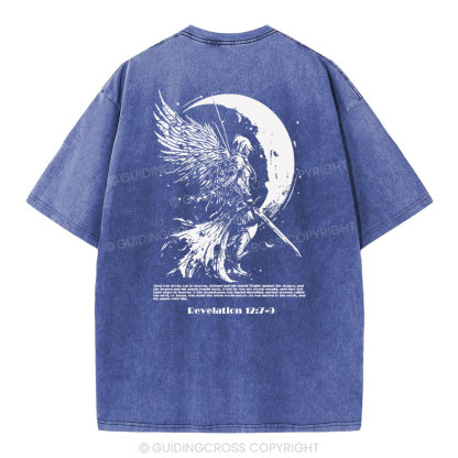 War Angel Christian Washed T-Shirt