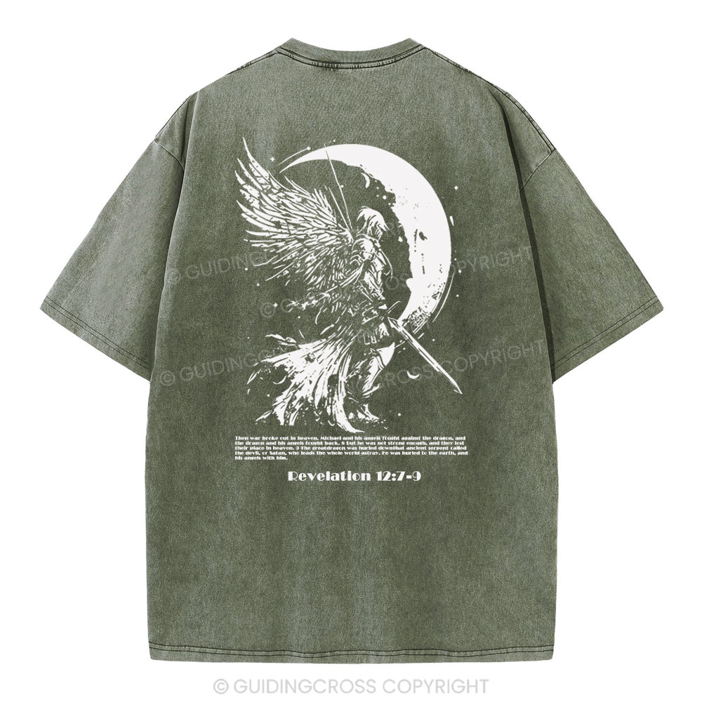 War Angel Christian Washed T-Shirt