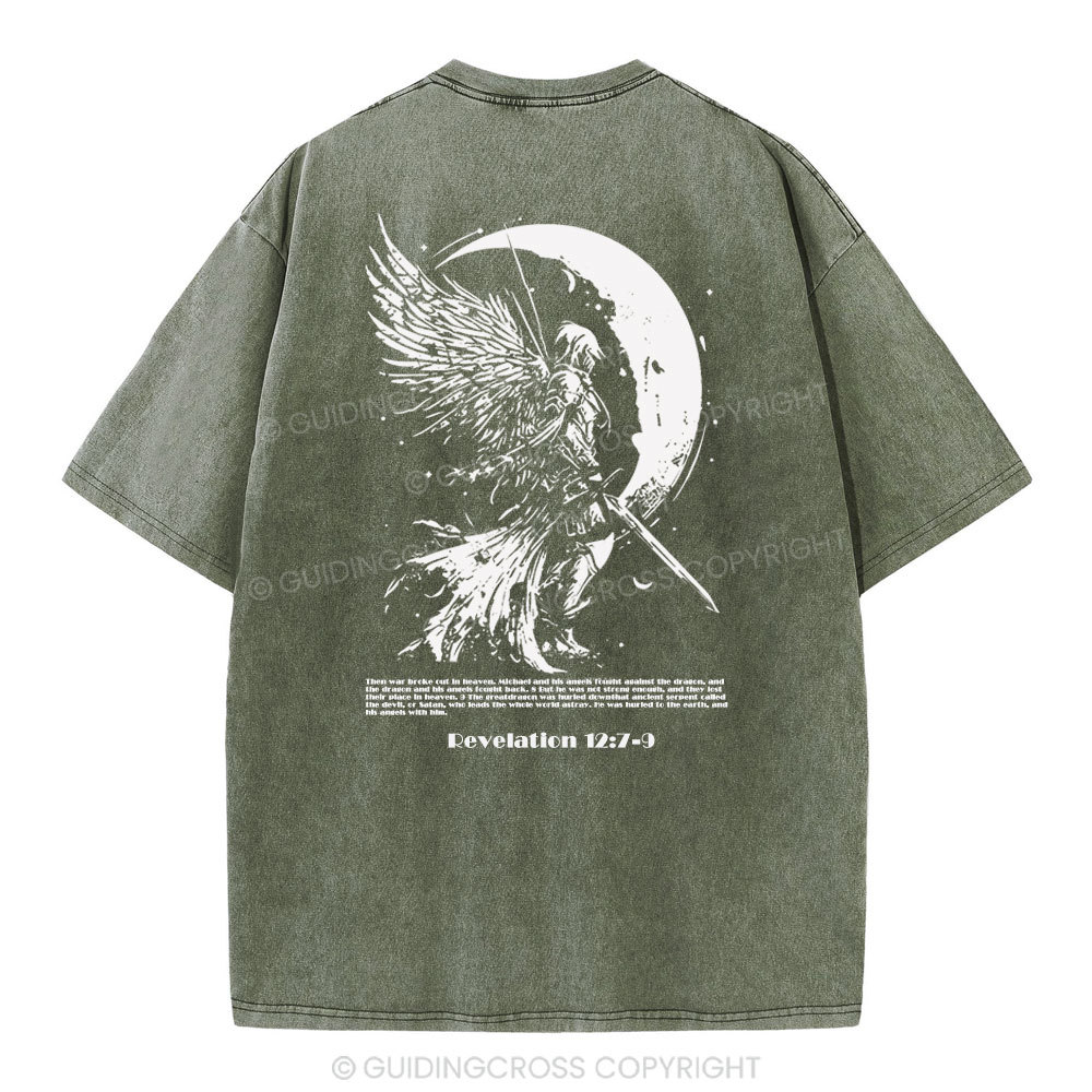 War Angel Christian Washed T-Shirt
