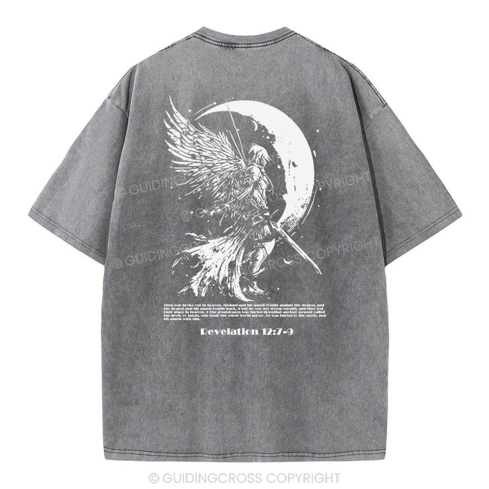 War Angel Christian Washed T-Shirt