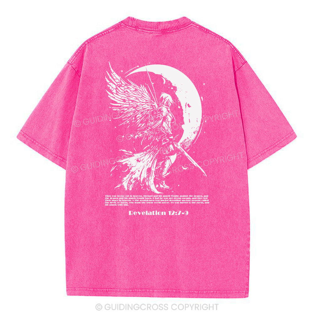 War Angel Christian Washed T-Shirt