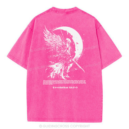 War Angel Christian Washed T-Shirt