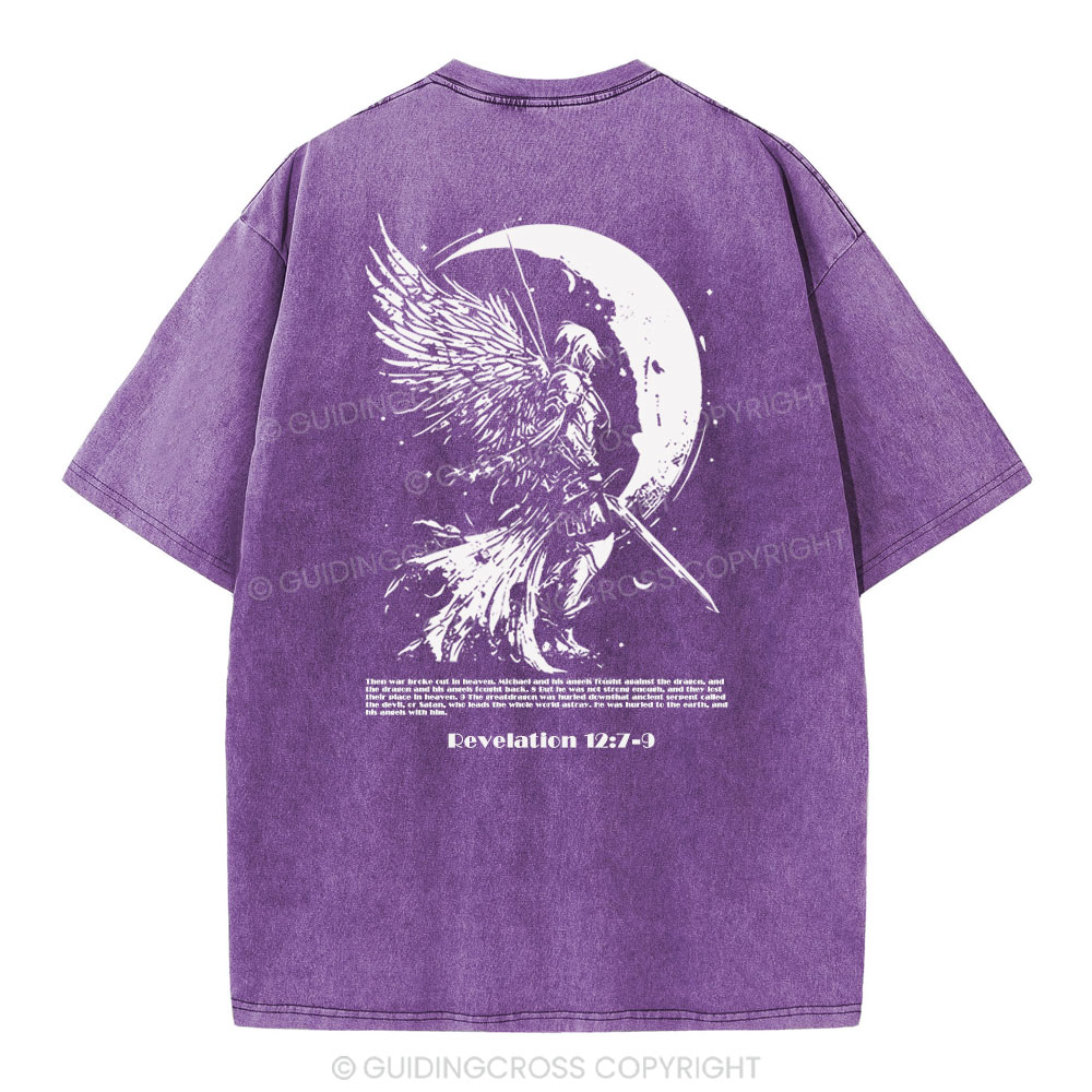 War Angel Christian Washed T-Shirt