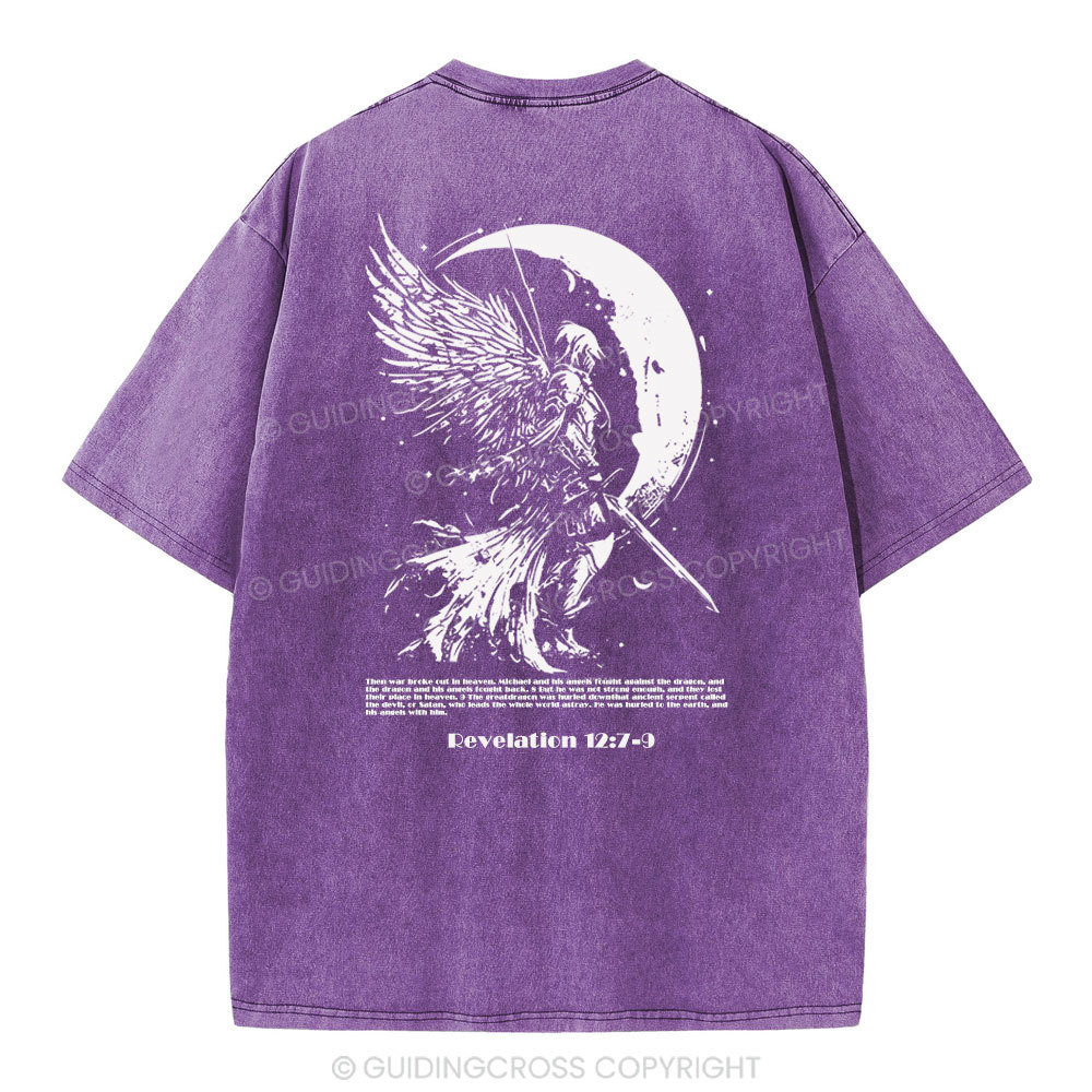War Angel Christian Washed T-Shirt