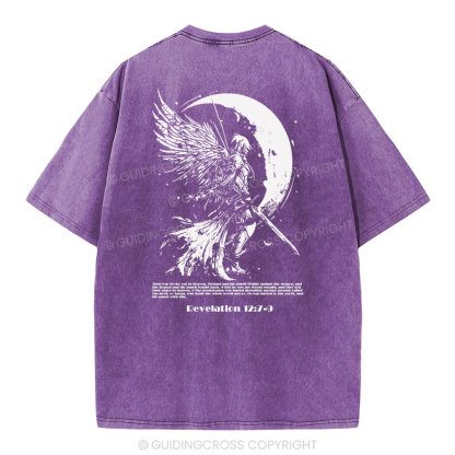 War Angel Christian Washed T-Shirt