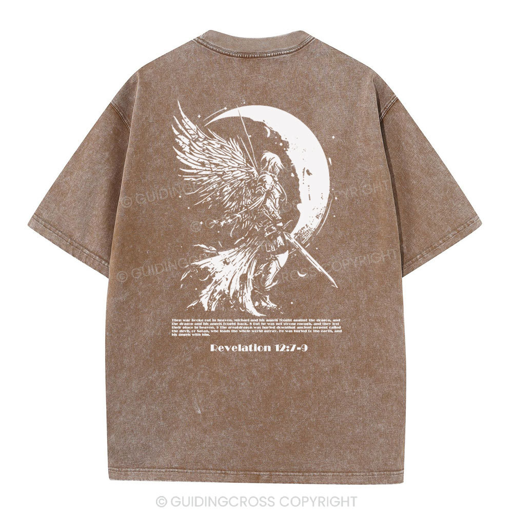 War Angel Christian Washed T-Shirt