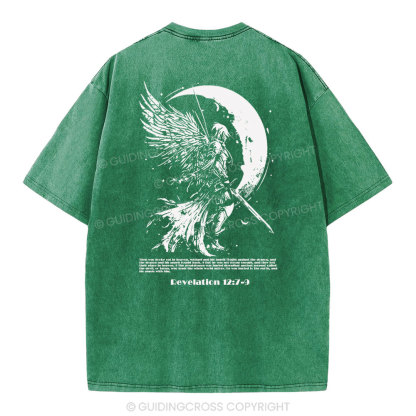 War Angel Christian Washed T-Shirt