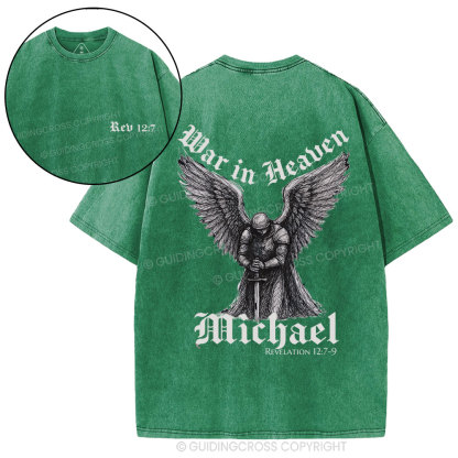 War In Heaven Christian Washed T-Shirt
