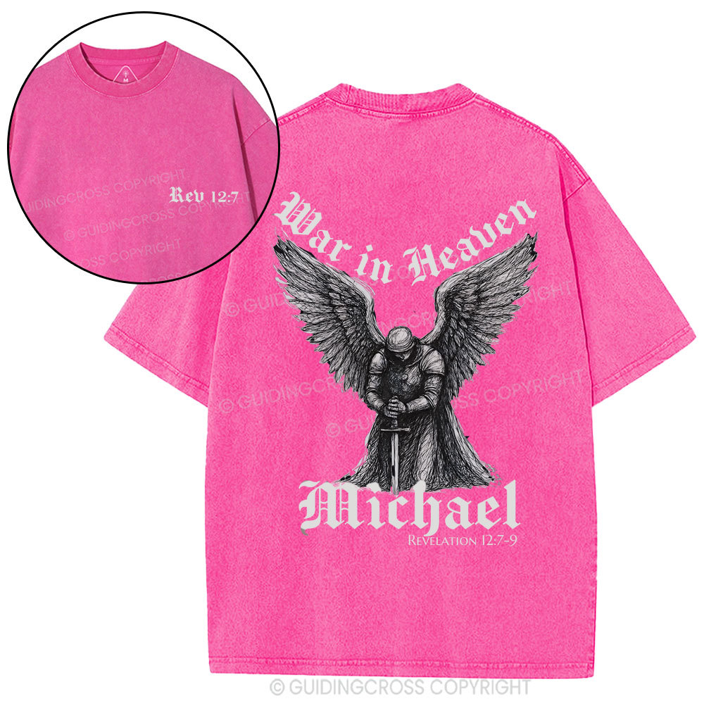 War In Heaven Christian Washed T-Shirt